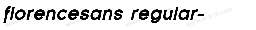 florencesans regular字体转换